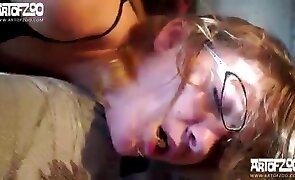 passionate sex, girl fucks animal